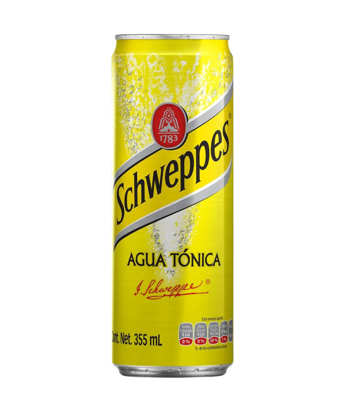 Agua Tonica Schweppes Lata 355 ml