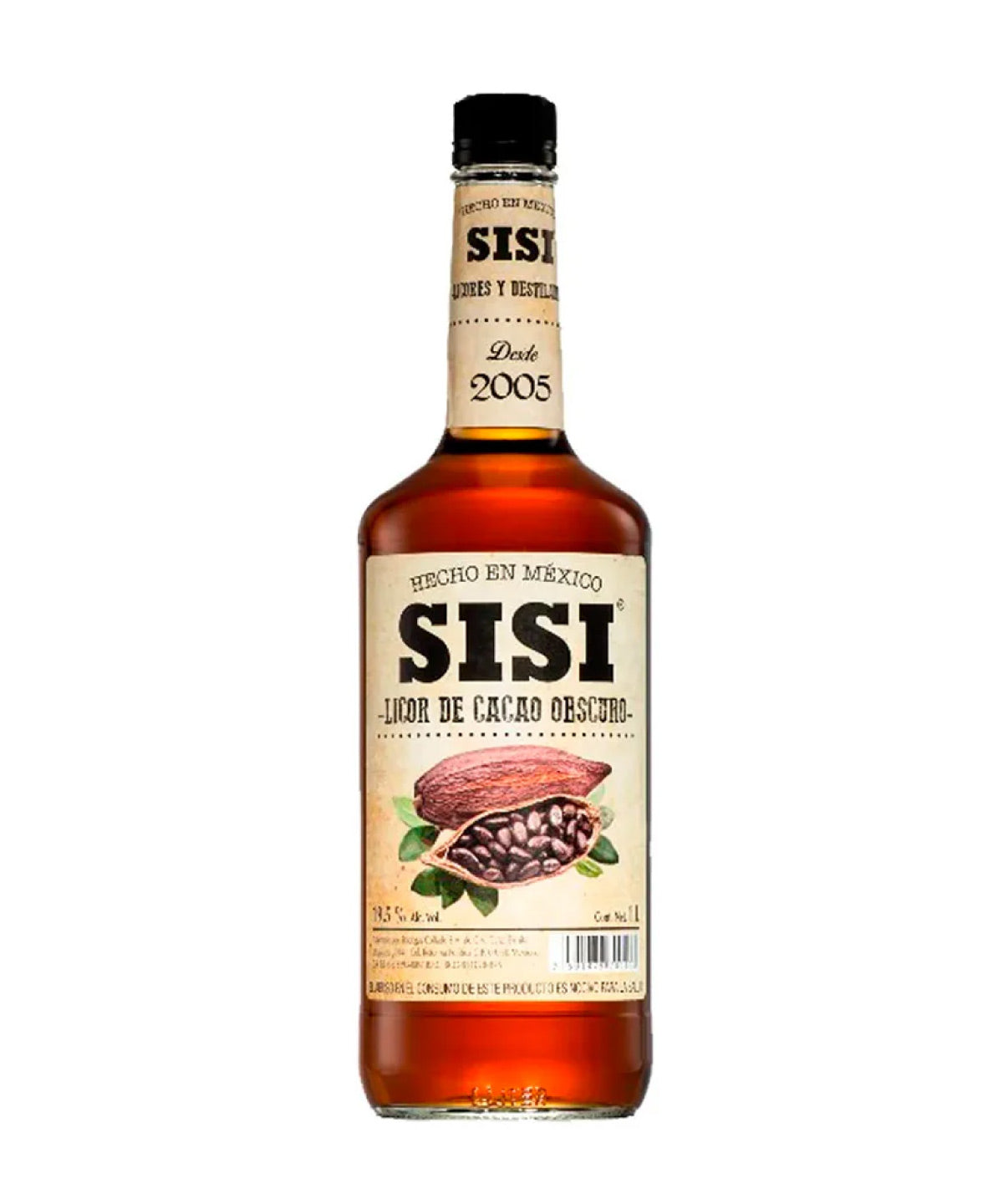 LI CREMA DE CACAO OBSCURO SISI LITRO