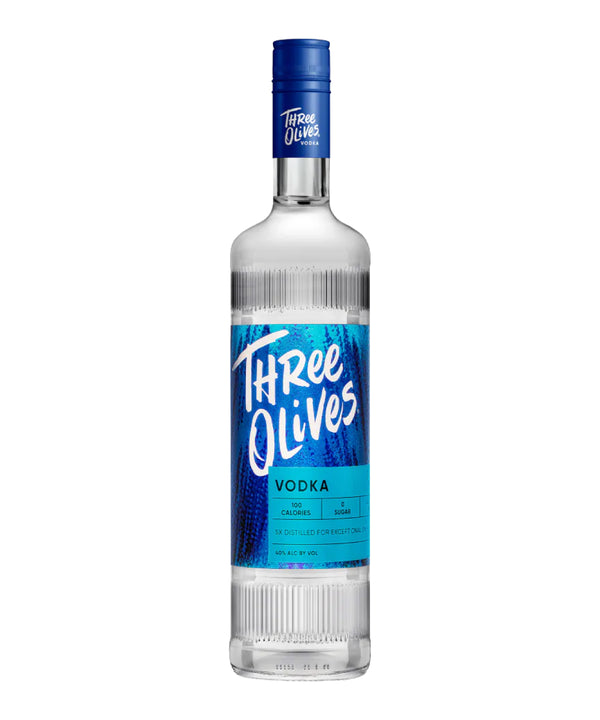 VOD THREE OLIVES 750ML