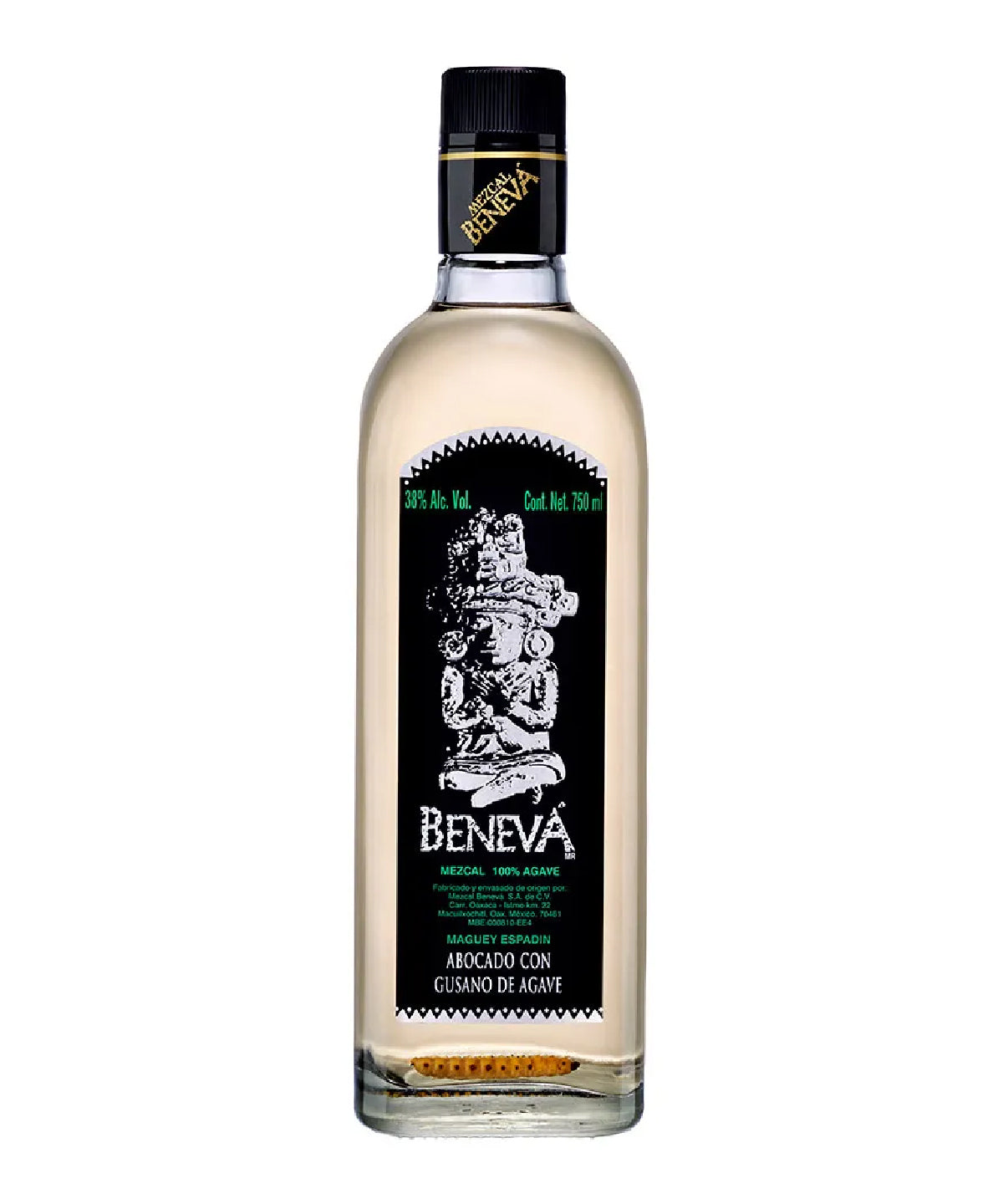 Mezcal Beneva Reposado C/Gusano 750ml