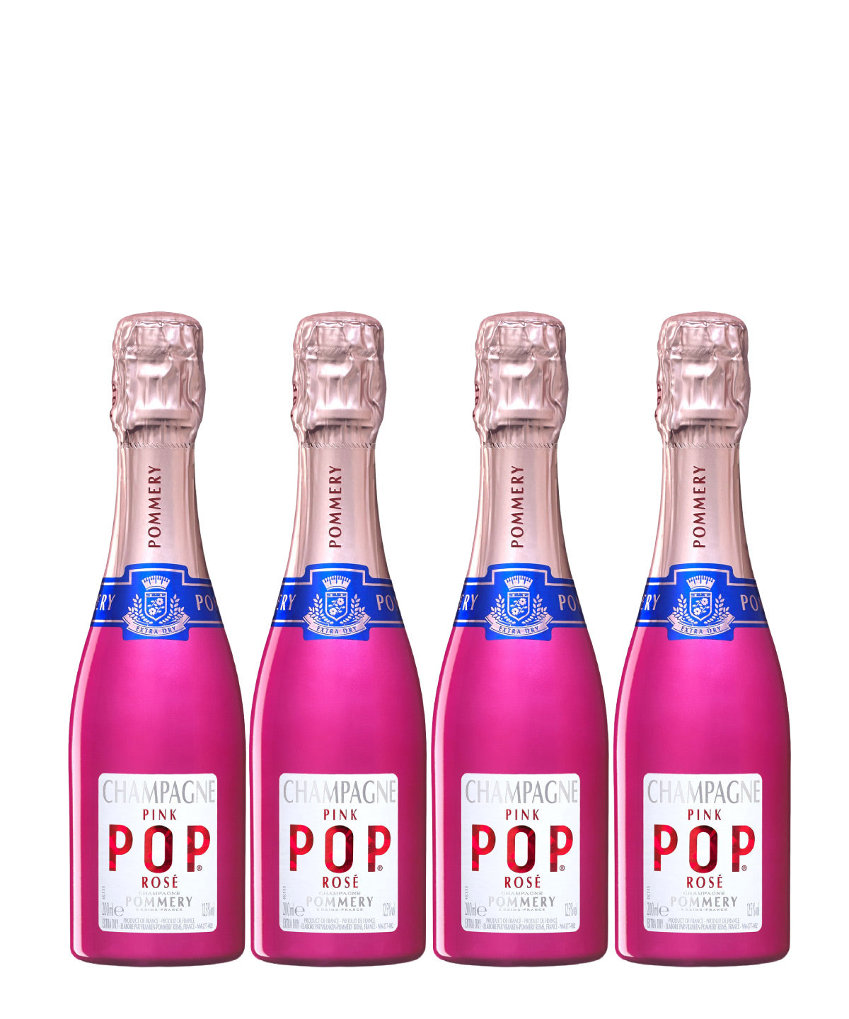 CH POMMERY POP 200ML ROSE 4BOT