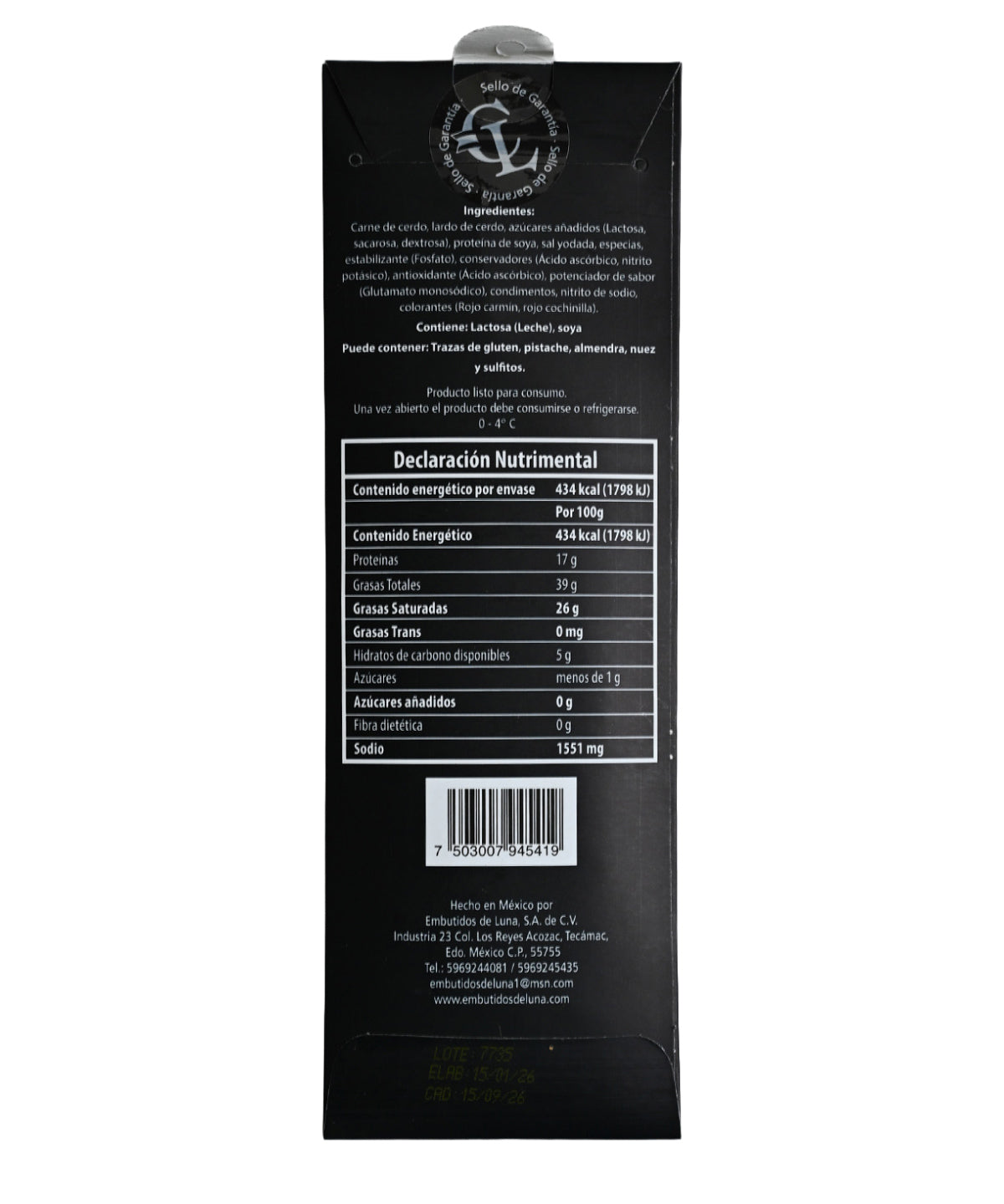 SALAMI DE LUNA 100G