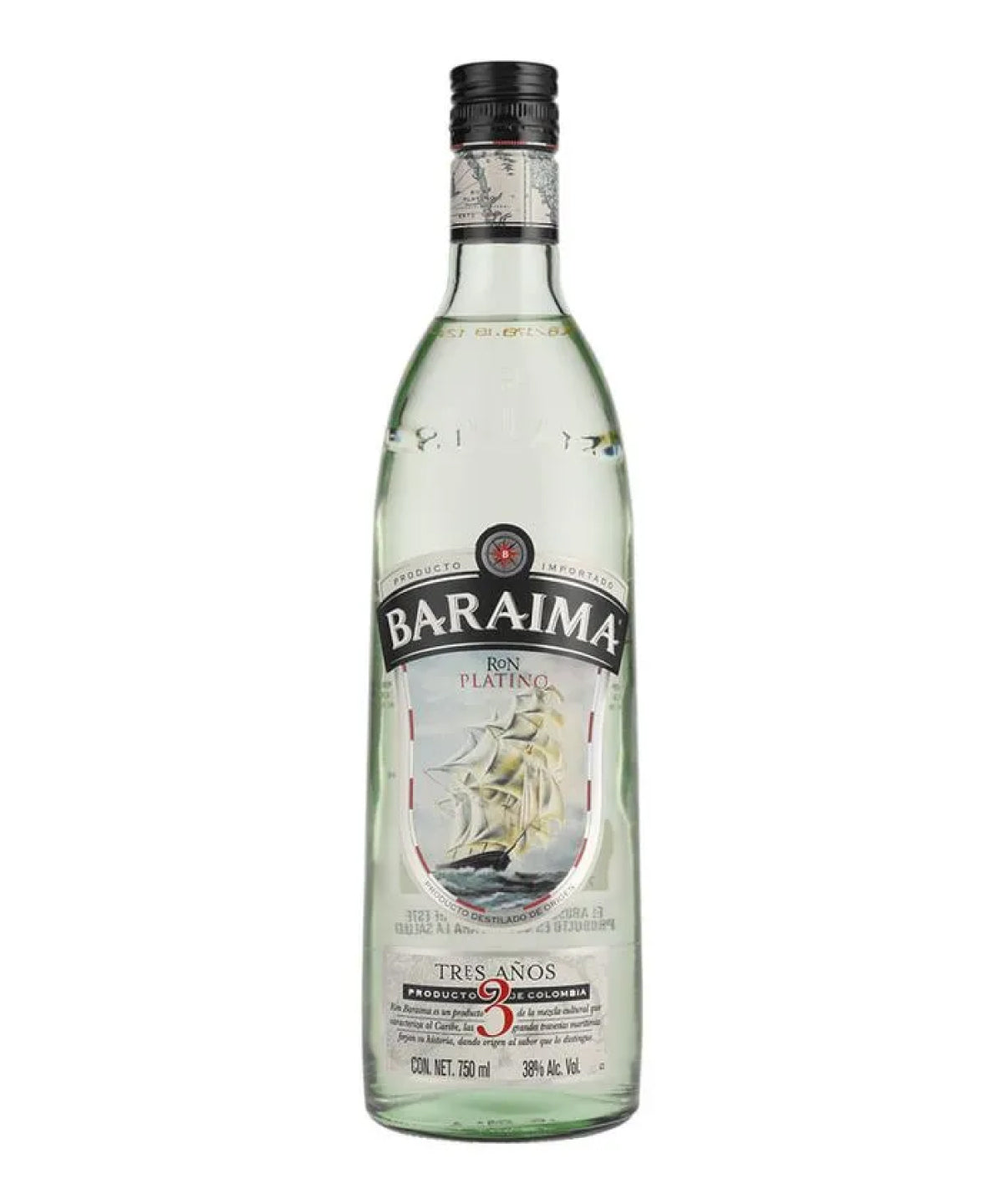 Ron Baraima Platino 3 Años - 750 ml