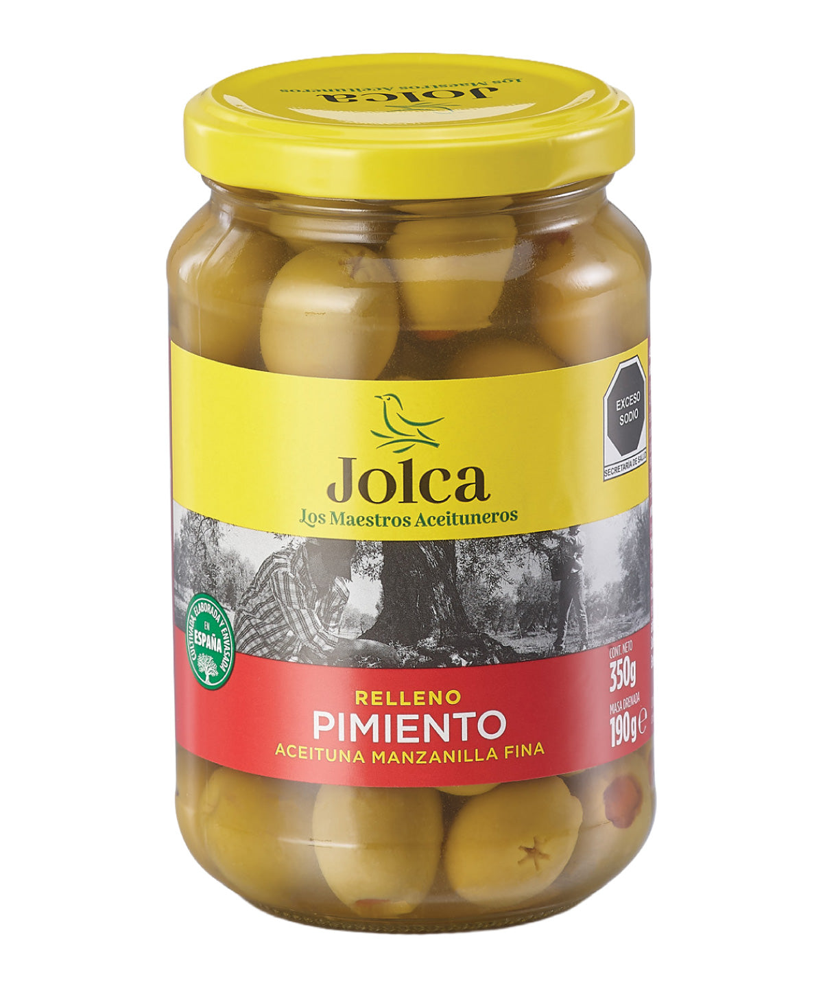 ACEITUNA JOLCA RELL PIMIE ASADO 350GR