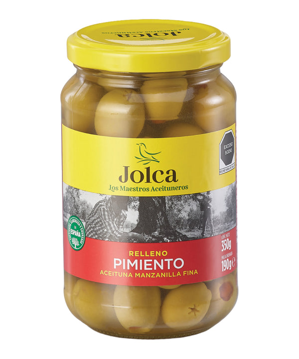 ACEITUNA JOLCA RELL PIMIE ASADO 350GR