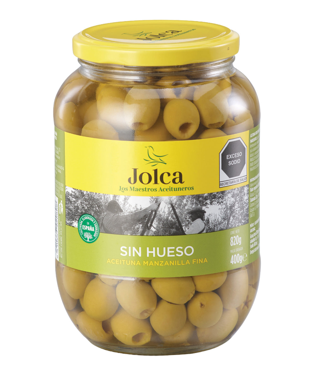 ACEITUNA JOLCA VERDE MAN S/H 820GR