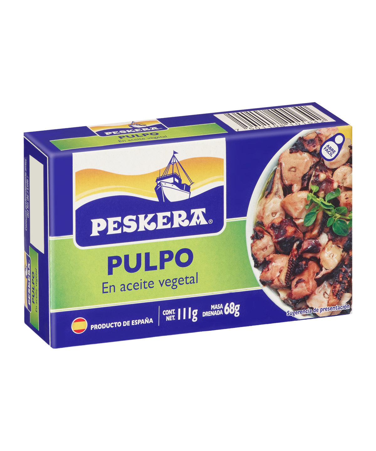 PULPO PESKERA EN ACEITE VEGETAL 111GR