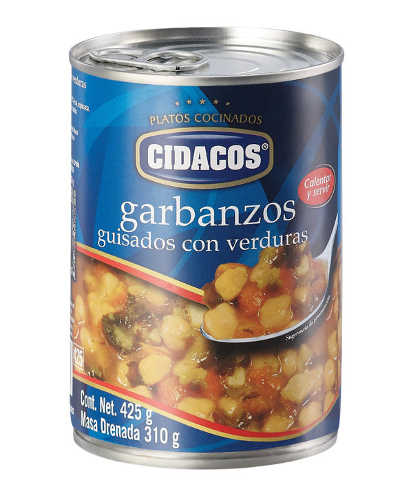 GARBANZOS CIDACOS CON VERDURAS 425GR