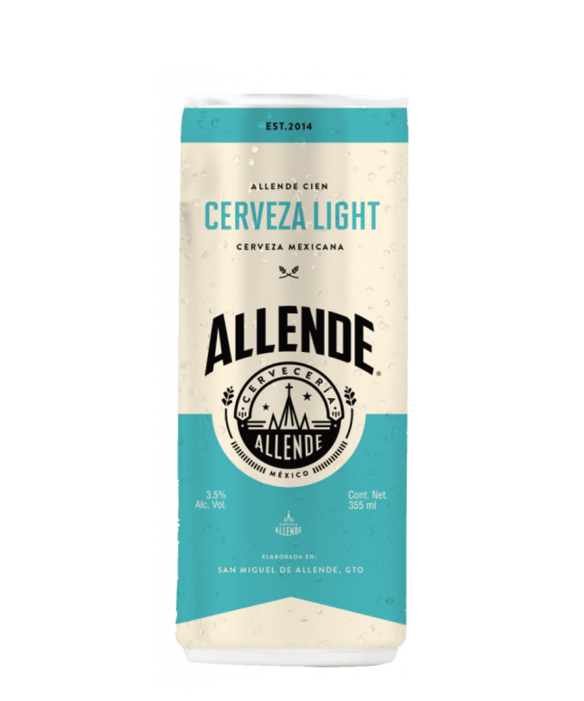 Cerveza Allemde 100 Light Lata 355 ml