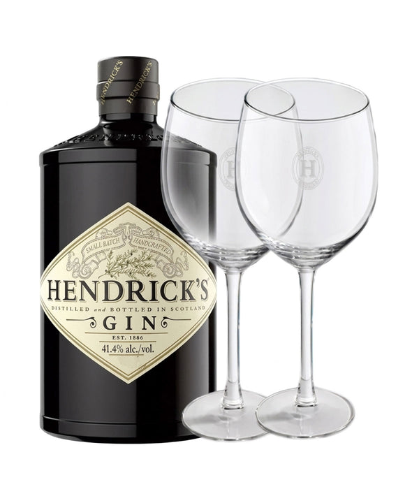 VAP GIN HENDRICKS ORG 750ML + 2 COPAS
