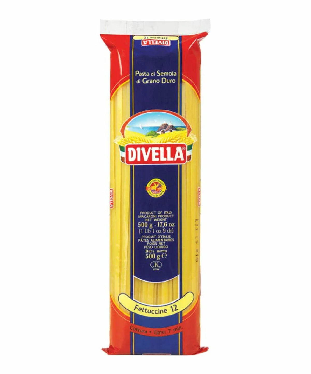 Fettuccine Divella De Semola 500g
