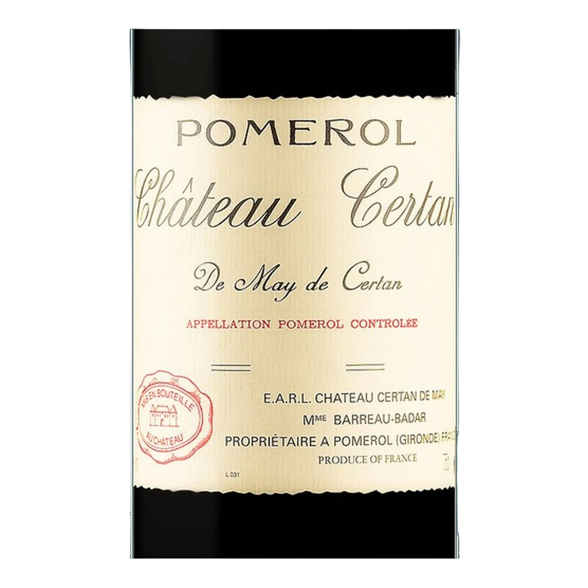 Vino Tinto Château Certan de May Pomerol 2022 750 ml