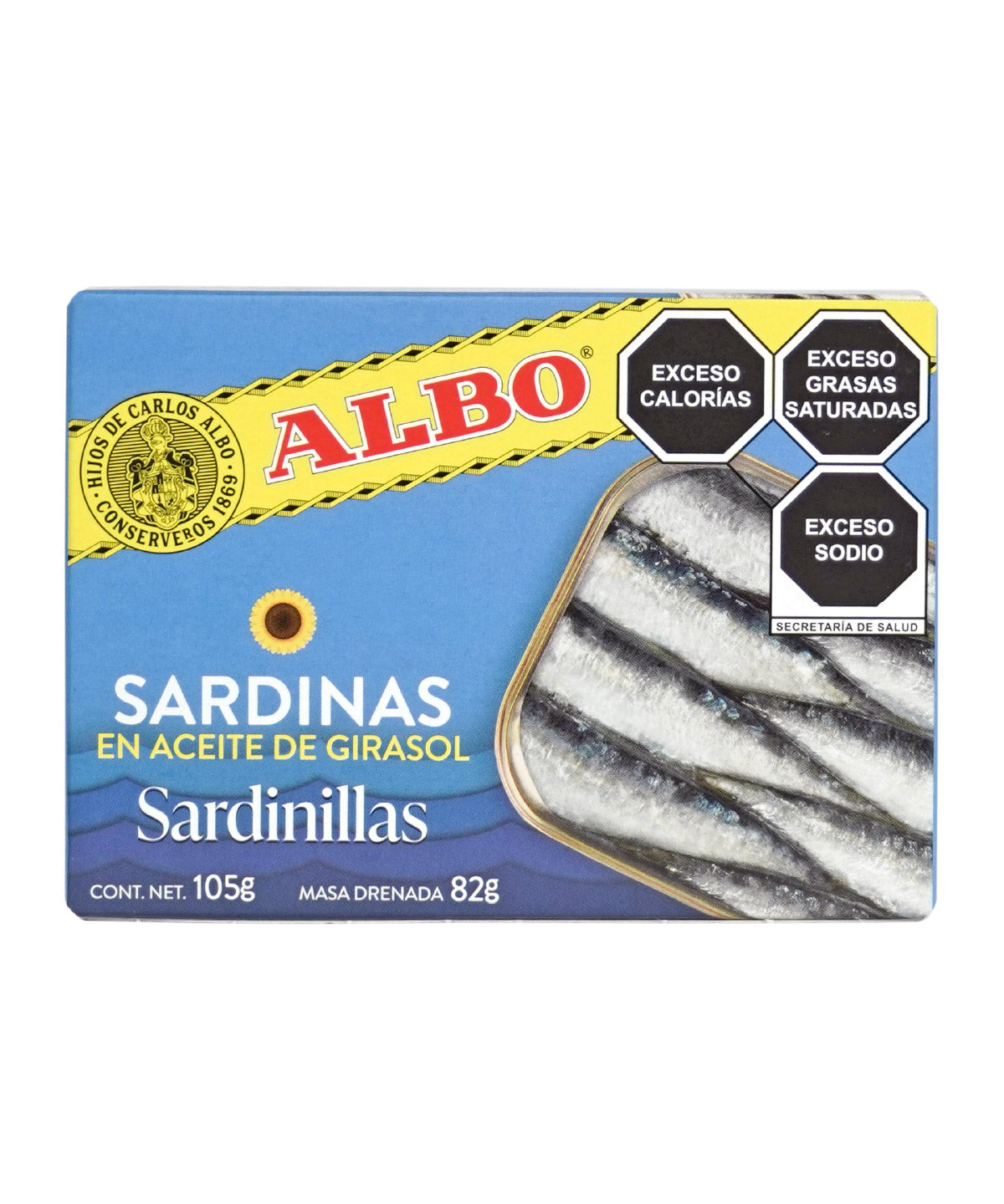 Sardinillas En Aceite De Girasol Albo 105 grs