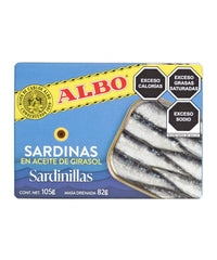 Sardinillas En Aceite De Girasol Albo 105 grs