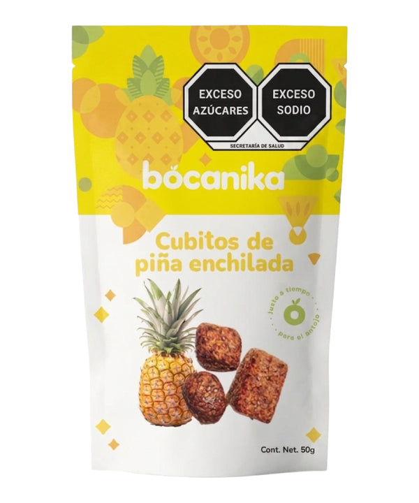 FRUTA EN CUBOS BOCANIKA PINA CHILE 50G