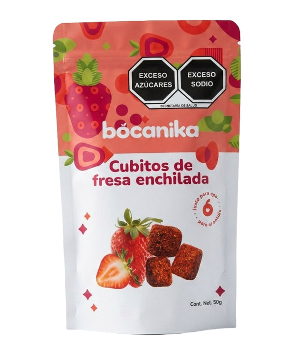 FRUTA EN CUBOS BOCANIKA FRESA CHILE 50G