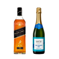 Whisky Johnnie Walker Black Label Blended Scotch 1 L + Vino Espumoso Serie By La Europea Brut 750 ml