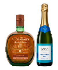 Pack Whisky Buchanan's Special Reserve 18 Años Blended Scotch 750 ml + Vino Espumoso Serie By La Europea Brut 750 ml