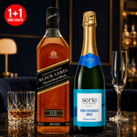 Pack Whisky Johnnie Walker Black Label Blended Scotch 1 L + Vino Espumoso Serie By La Europea Brut 750 ml