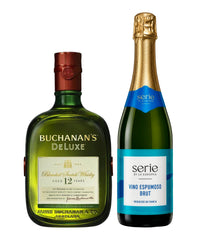 Pack Whisky Buchanan's Deluxe 12 Años Blended Scotch 750 ml + Vino Espumoso Serie By La Europea Brut 750 ml