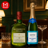 Pack Whisky Buchanan's Deluxe 12 Años Blended Scotch 750 ml + Vino Espumoso Serie By La Europea Brut 750 ml