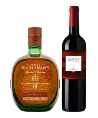 Pack Whisky Buchanan's Special Reserve 18 Años Blended Scotch 750 ml + Vino Tinto Serie By La Europea Rva Rioja 750 ml