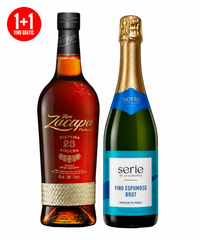 Pack Ron Zacapa Centenario Sistema 23 Solera 750 ml + Vino Espumoso Serie By La Europea Brut 750 ml