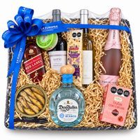 Canasta de Regalo Gran Selección, Vinos, Destilados y Gourmet