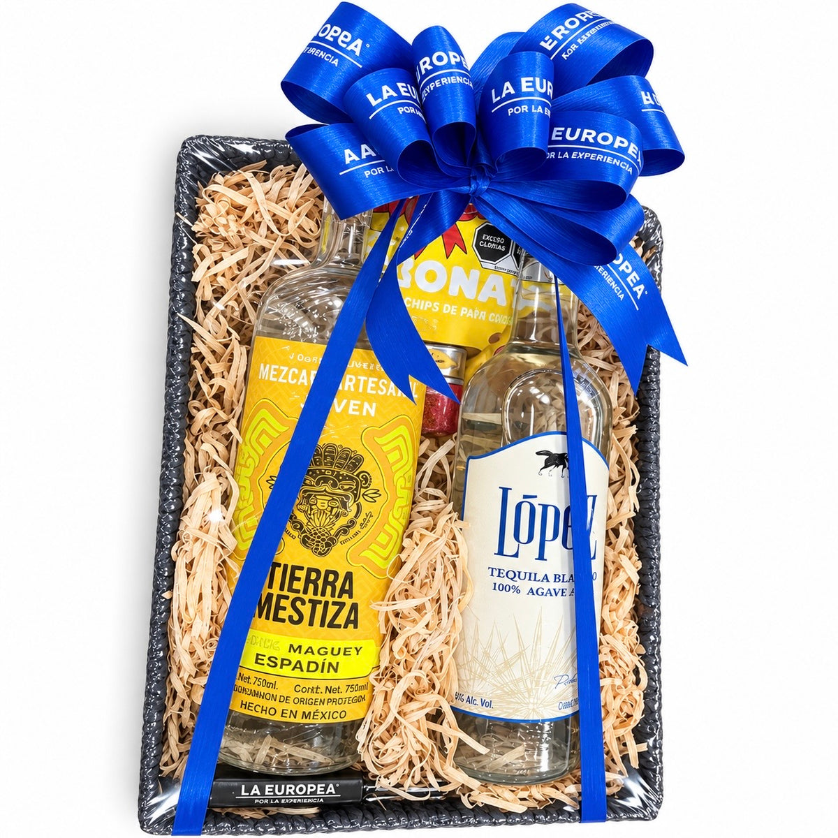 Canasta de Regalo Esencia Mexicana, Tequila y Mezcal