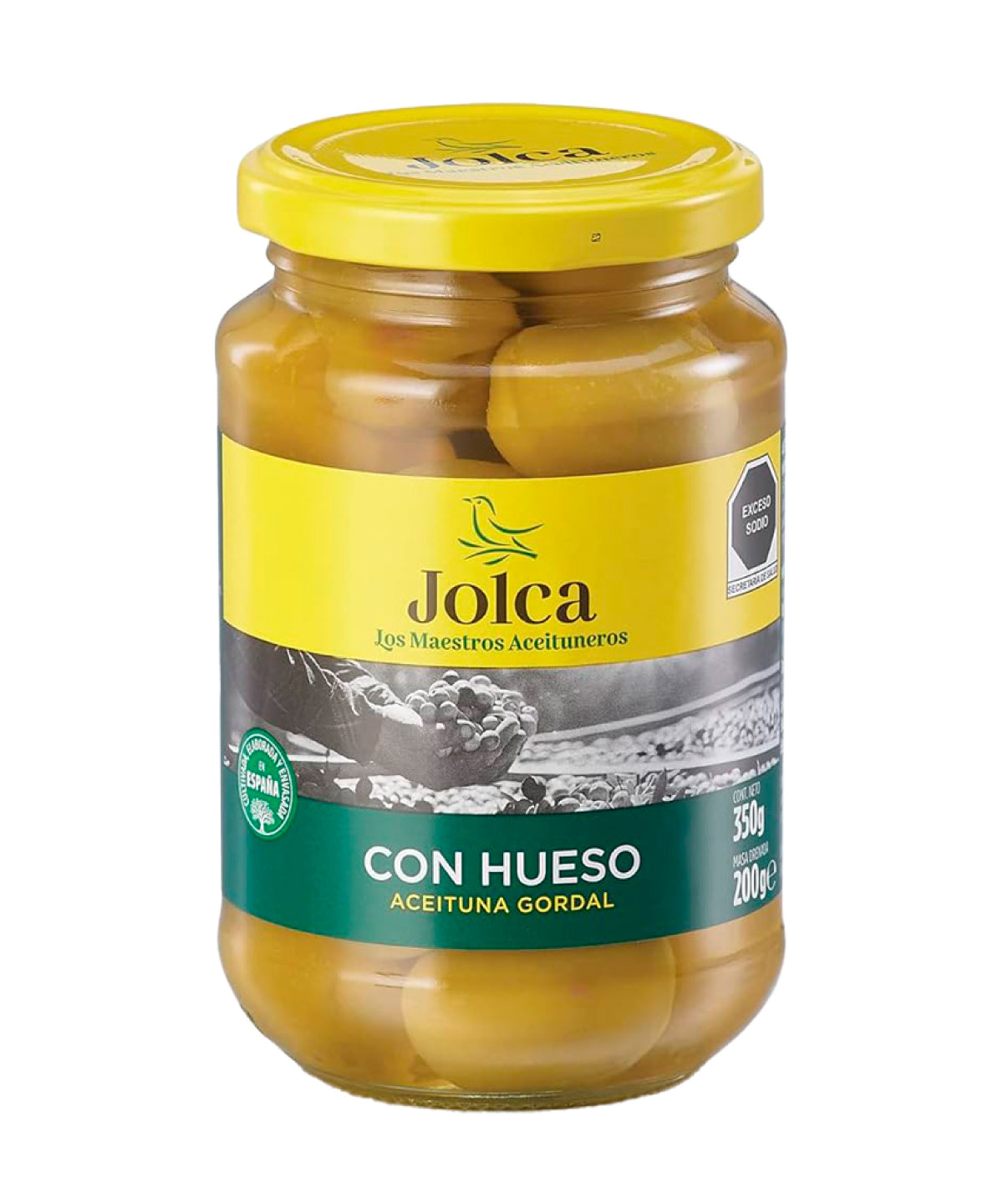 ACEITUNA JOLCA GORDAL C/HUESO TARRO 350G
