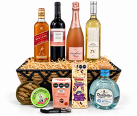 Canasta de Regalo Gran Selección, Vinos, Destilados y Gourmet