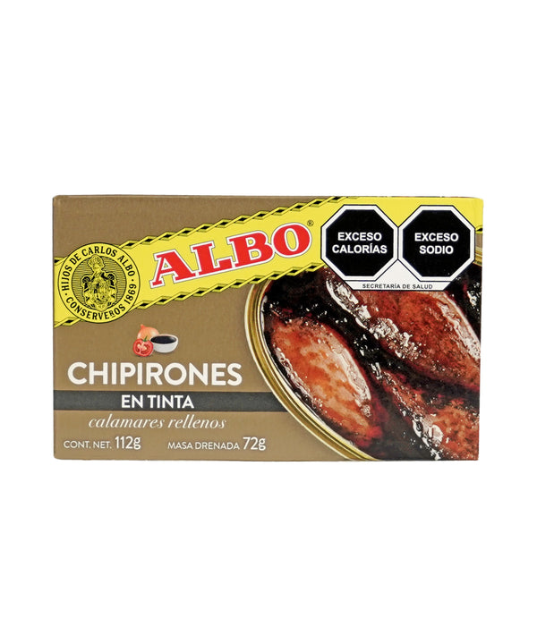 CHIPIRONES RELL EN SU TINTA ALBO 112G