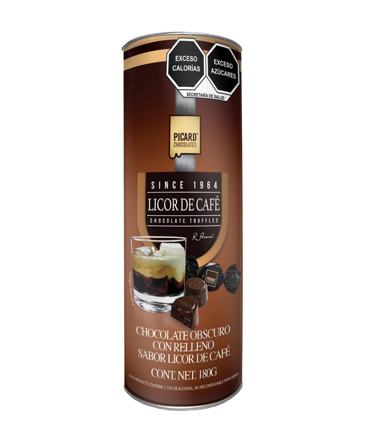 Chocolate Picard Obscuro con Relleno Licor de Caf√© 180g