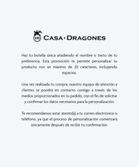 TEQ CASA DRAGONES JOVEN 750ML PERZONALIZADA