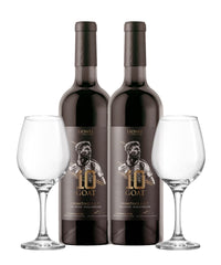 2  TINTOS 10 GOAT PRIMITIVO IGT 750ML + 2 COPAS