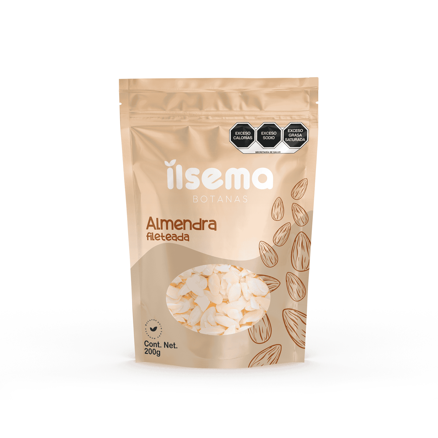 ALMENDRA ILSEMA FILETEADA 200G