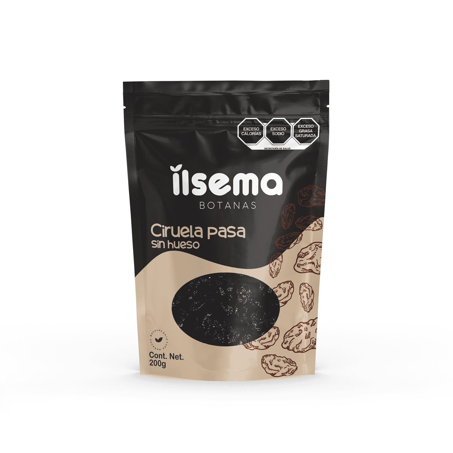 CIRUELA PASA ILSEMA SIN HUESO 200G