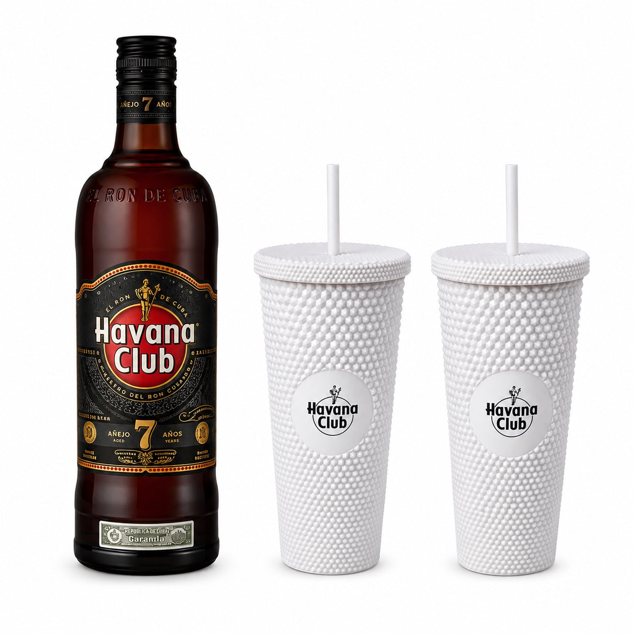 Pack Havana Club 7 Años 700 ml con 2 Termos