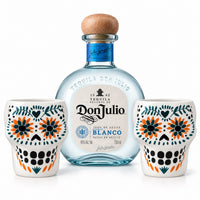 Tequila Don Julio Blanco 700 ml + 2 Vasos Calavera 300 ml