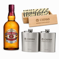 Pack Chivas Regal 12 Años 750 ml con Dominó y 2 Licoreras