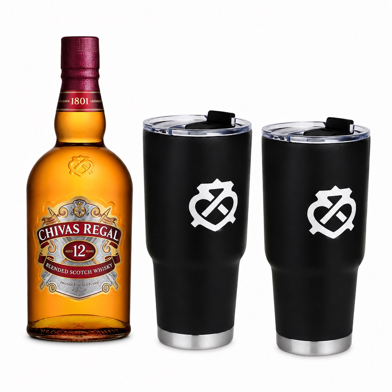 Pack Chivas Regal 12 Años 750 ml con 2 Termos