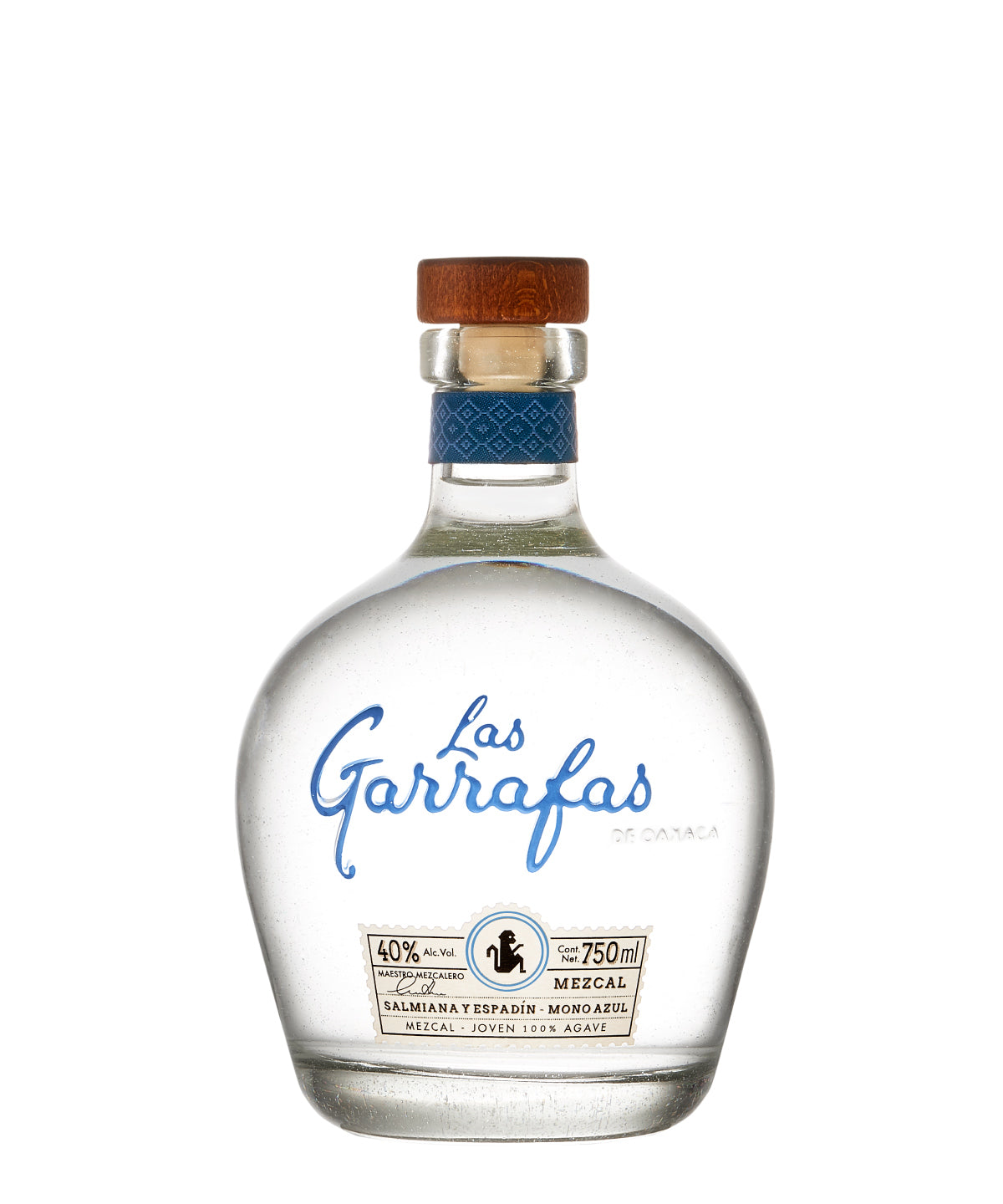 MEZ GARRAFAS MONO AZUL 750ML