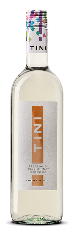 Vino Blanco Tini Trebbiano Chardonnay Rubicone IGT 750 ml