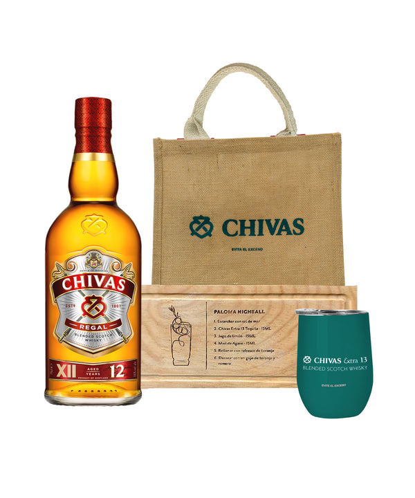 WHI CHIVAS REGAL 12Y 750ML+KIT CHIVAS